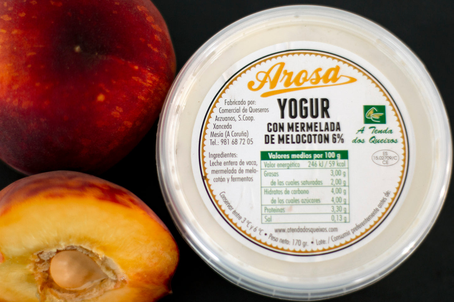 Yogur de melocotón
